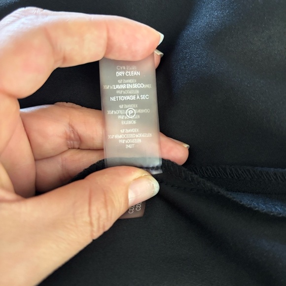 Calvin Klein Black Midi Dress with Button Detail - Picture 8 of 8